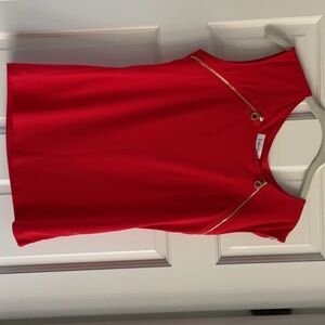 Calvin KLEIN TOP, GOLD ZIPPERS